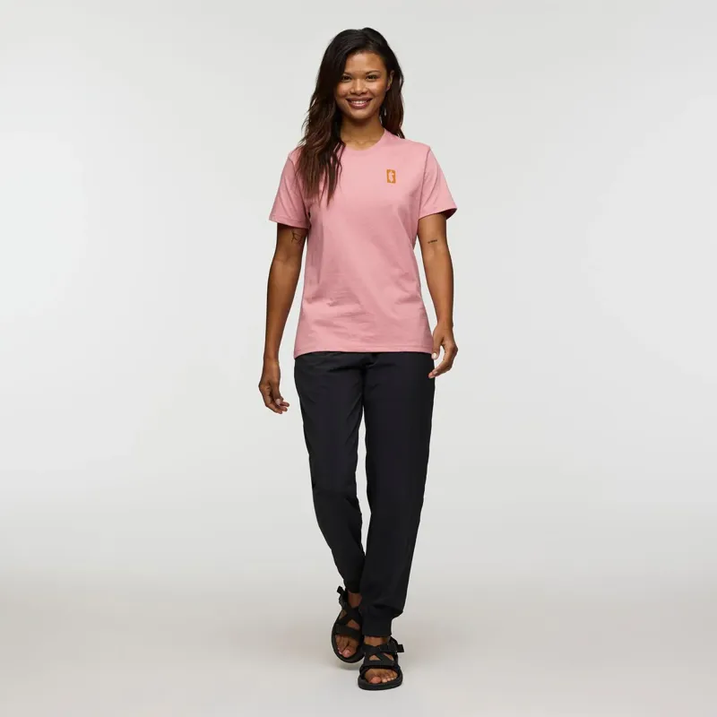 Cotopaxi Women's Gear For Good Stripes T-Shirt Rose-4