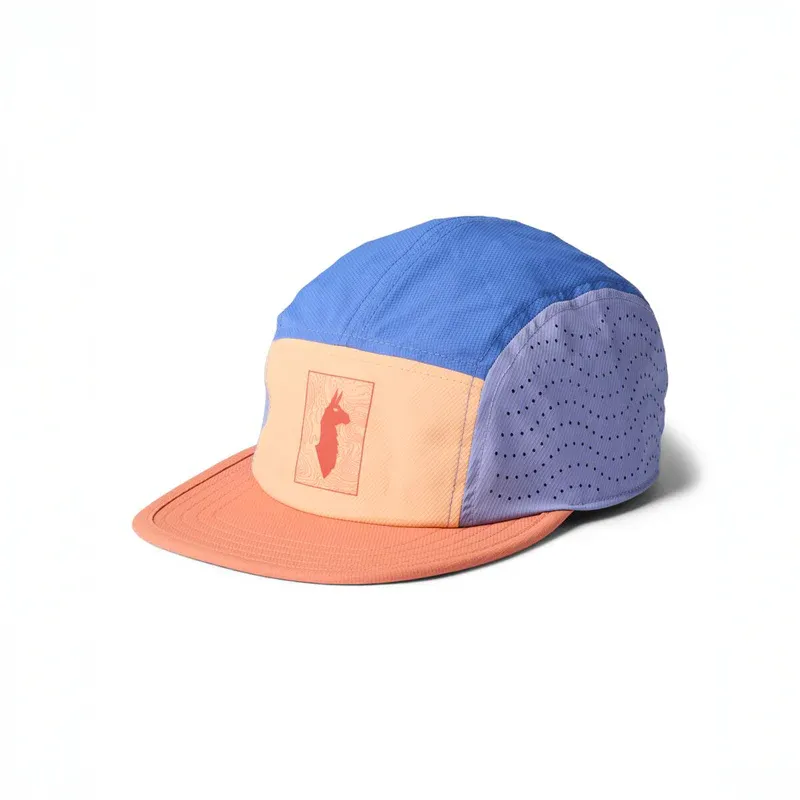 Cotopaxi Tech Plus 5-Panel Hat - Cantaloupe and Grapefruit