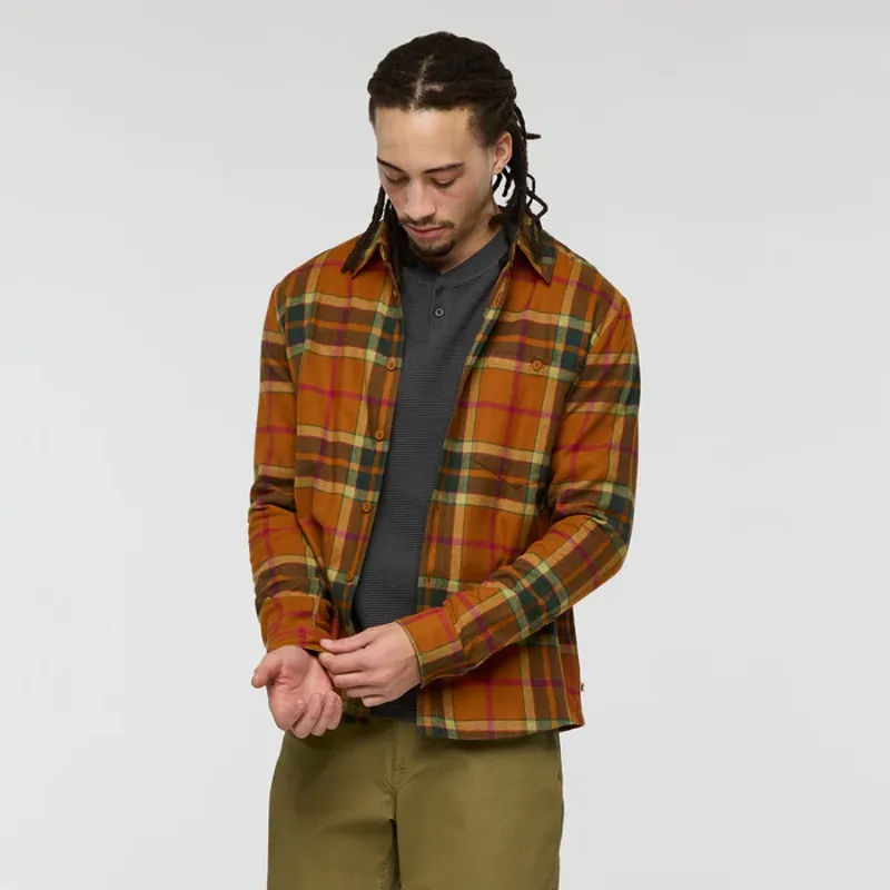 Cotopaxi Men's Quedo Flannel Shirt Sienna Plaid-1