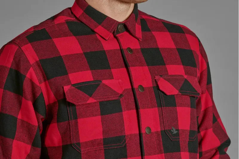 Seeland Men's Canada Shirt - Red Check-3