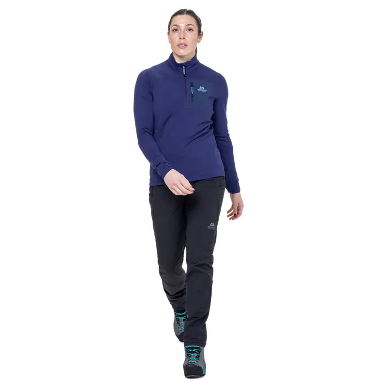 Mountain Equipment Women's Lumiko Zip T - Amethyst/Medieval-1