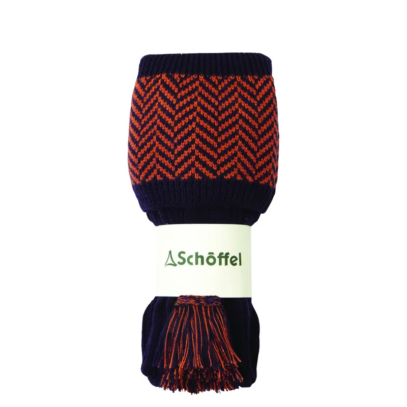 Schoffel Herringbone Sock Aubergine/Spice