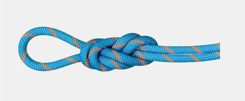 Mammut 8.7 Alpine Sender Standard 60m Dry Rope in Ocean - Vibrant Orange
