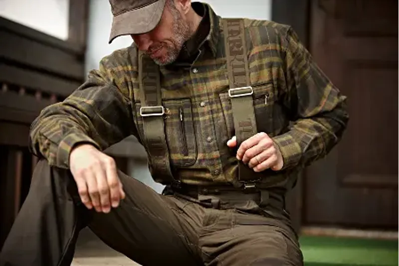 Harkila Carl-Eric braces w/clips - Green -1