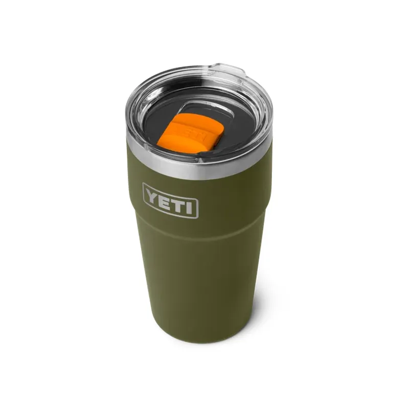 Yeti Rambler 20 Oz Stackable Cup - Olive/King Crab Orange-1