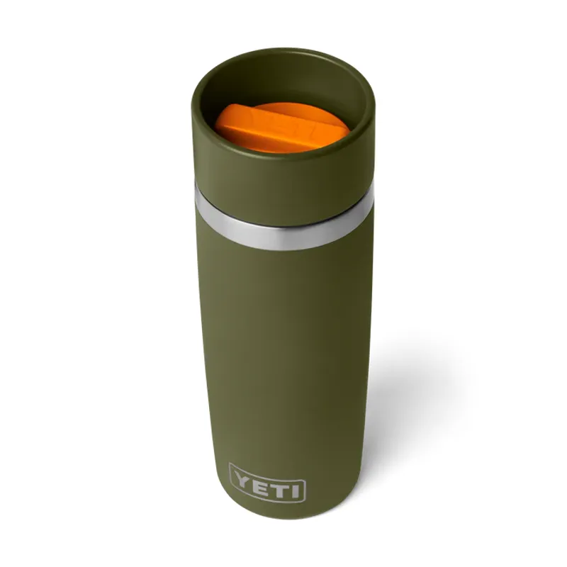 Yeti Rambler 16 Oz Travel Bottle - Olive/King Crab Orange-1