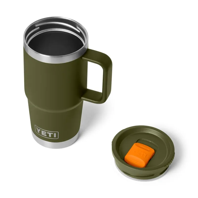 Yeti Rambler 20 Oz Travel Mug - Olive/King Crab-2