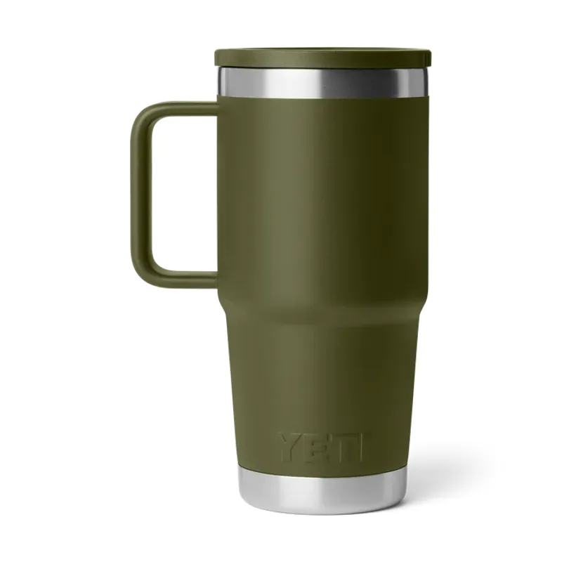 Yeti Rambler 20 Oz Travel Mug - Olive/King Crab-3