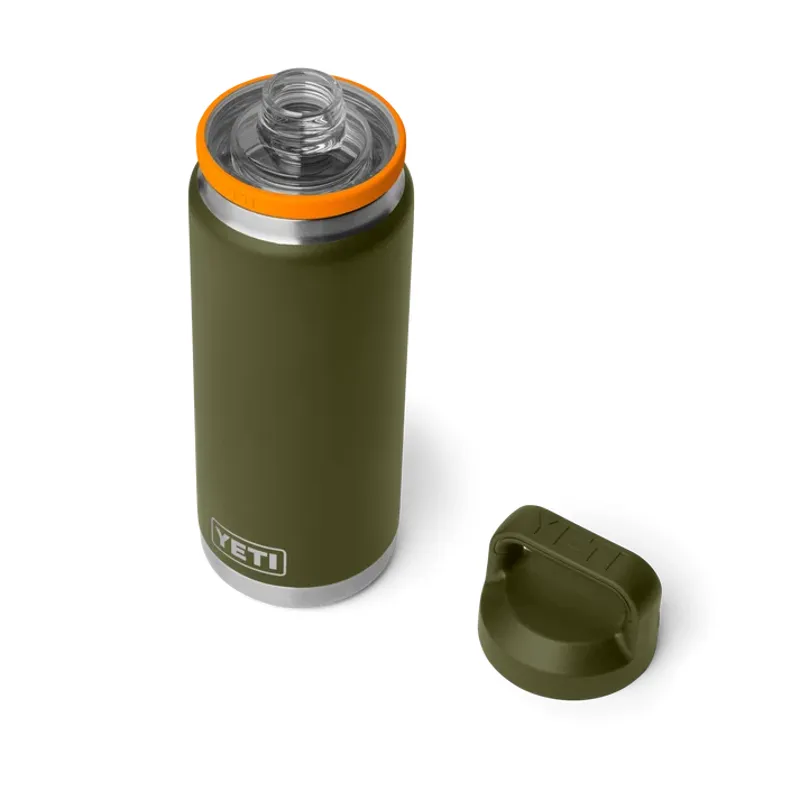Yeti Rambler 26 Oz Bottle Chug - Olive/King Crab Orange-1