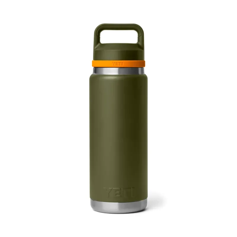 Yeti Rambler 26 Oz Bottle Chug - Olive/King Crab Orange-2