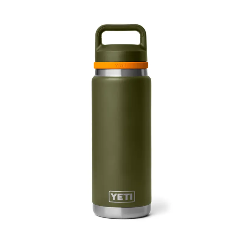 Yeti Rambler 26 Oz Bottle Chug - Olive/King Crab Orange