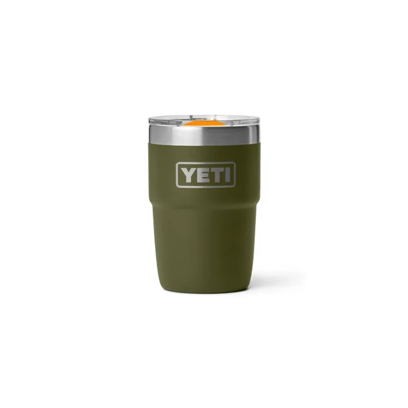 Yeti Rambler 8 Oz CL Cup - Olive/King Crab Orange