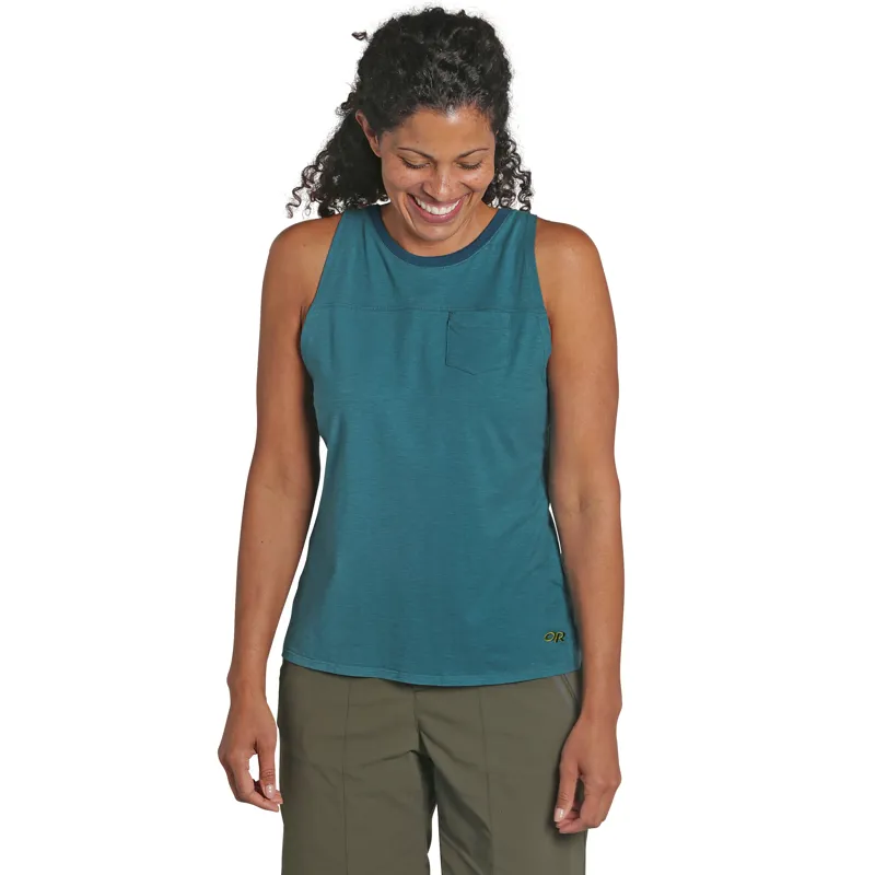 Outdoor Research Womens Axis Tank Washed Peacock-1