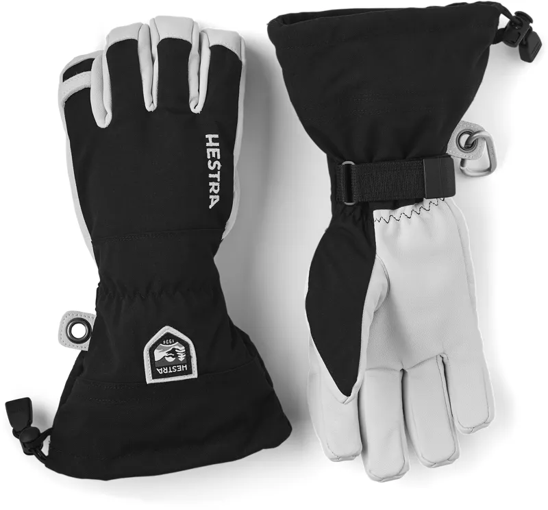 Hestra Army Leather Heli Ski - 5 Finger Black