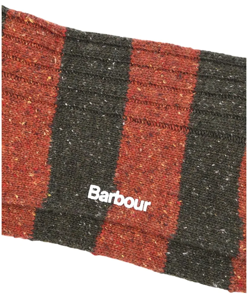 Barbour Men's Houghton Stripe Socks - Burnt Orange-2