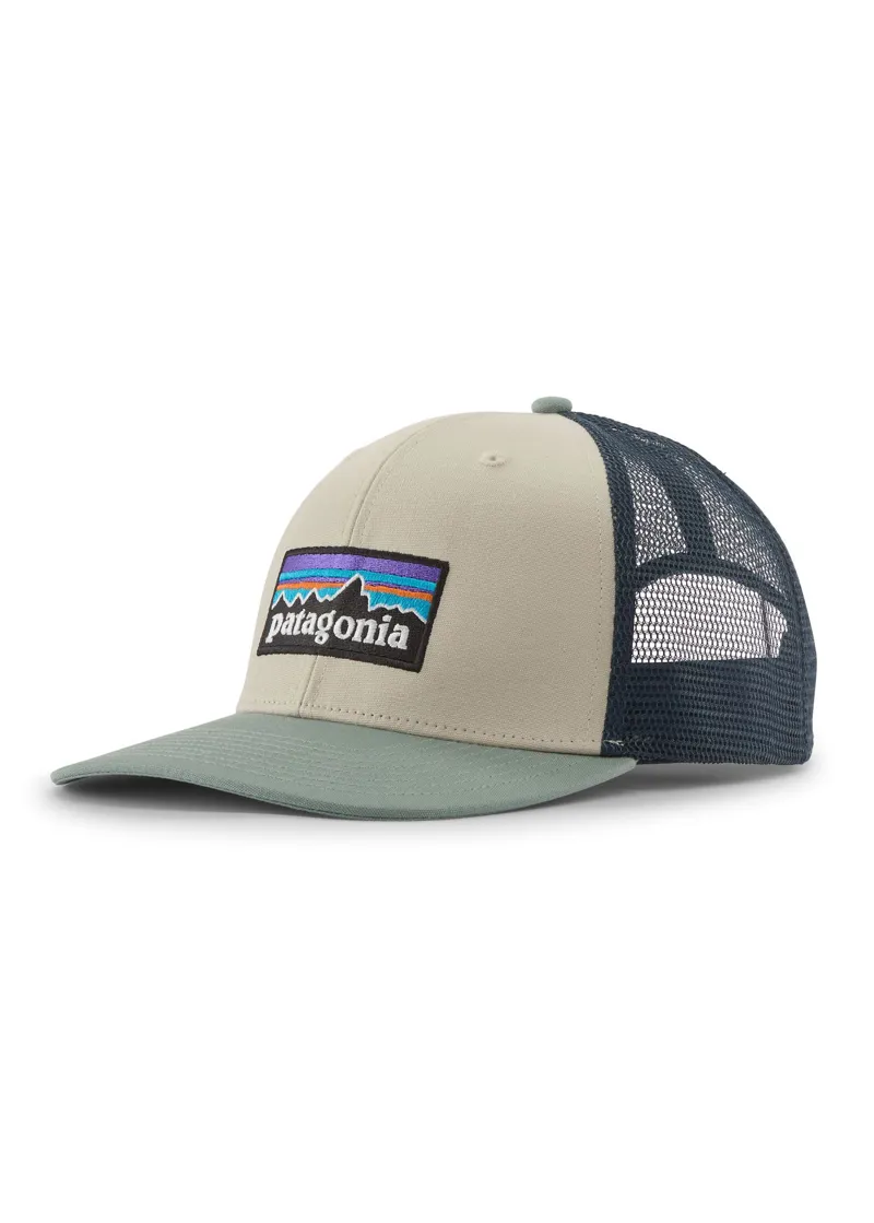 Patagonia P-6 Logo Trucker Hat in Pumice