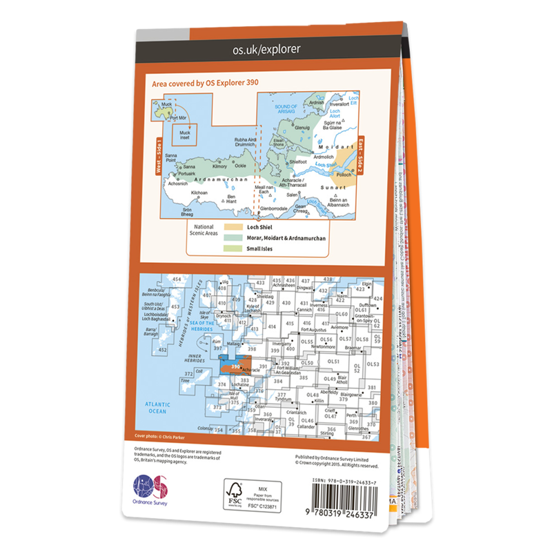 Ordnance Survey Explorer 390 Ardnamurchan-1