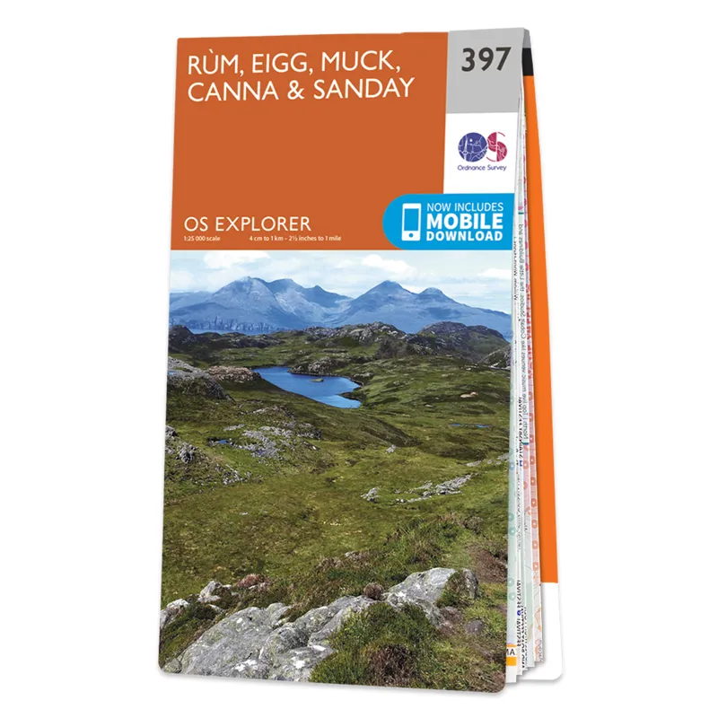 Ordnance Survey Explorer 397 Rùm Eigg Muck Canna and Sanday