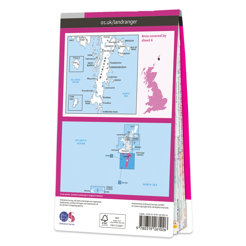Ordnance Survey Landranger 4 Shetland - South Mainland-1