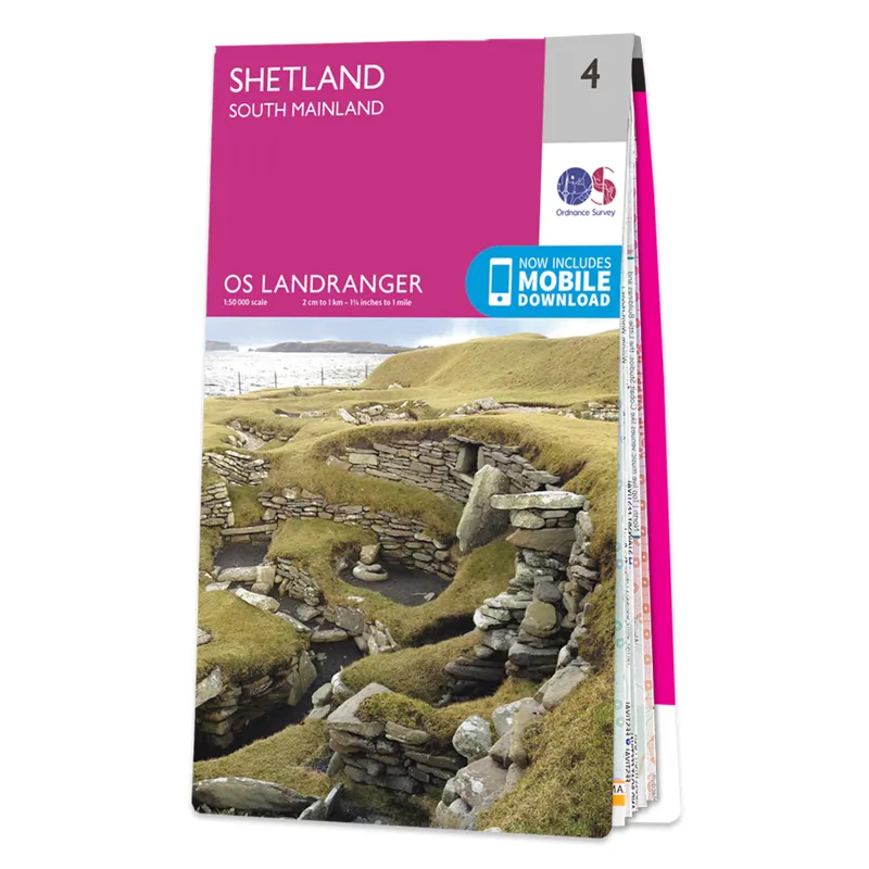 Ordnance Survey Landranger 4 Shetland - South Mainland