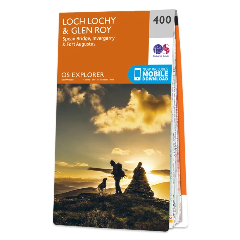 Ordnance Survey Explorer 400 Loch Lochy and Glen Roy
