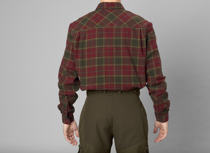 Seeland Men's Glen Flannel Shirt Red Forest Check-5