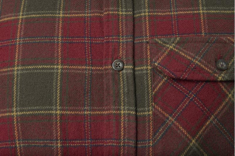Seeland Men's Glen Flannel Shirt Red Forest Check-4