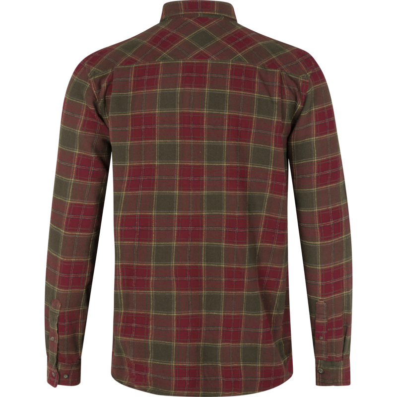 Seeland Men's Glen Flannel Shirt Red Forest Check-3