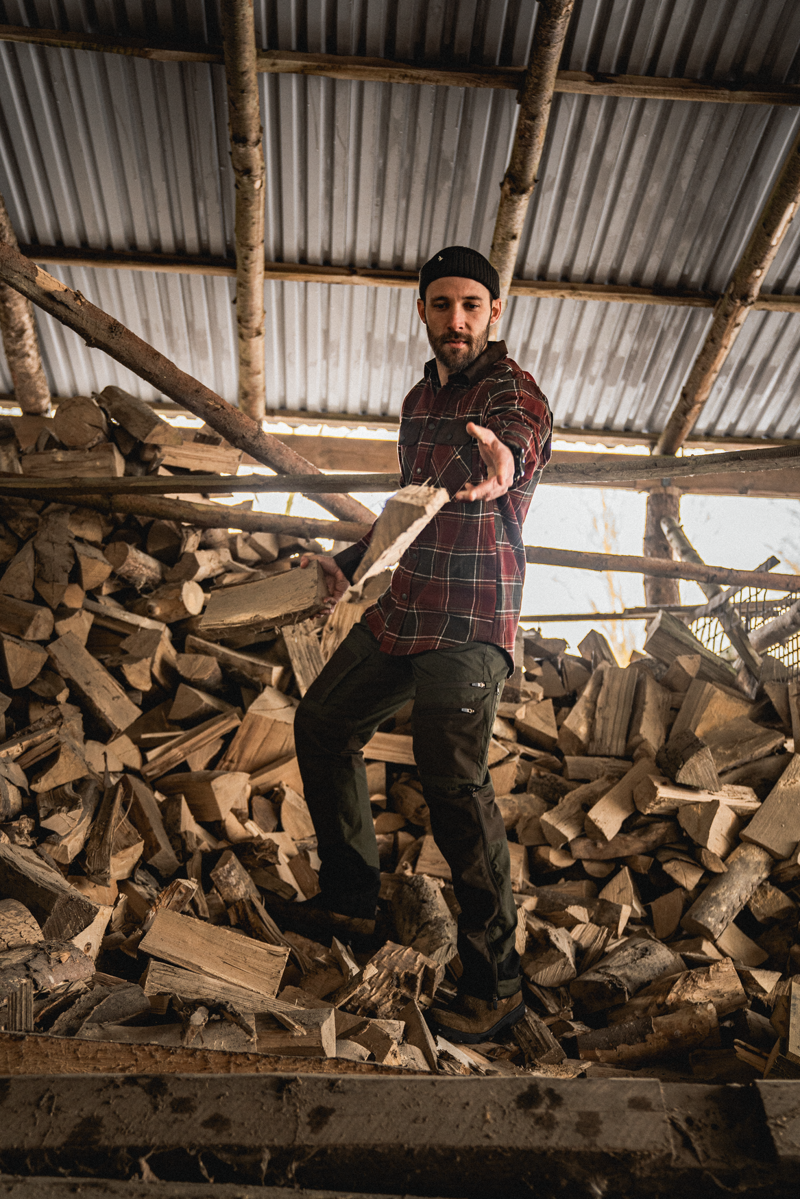 Seeland Men's Glen Flannel Shirt Red Forest Check-8