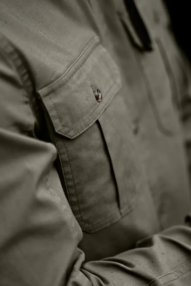 Seeland Mens Selous L/S Cargo Shirt - Grape Leaf-2