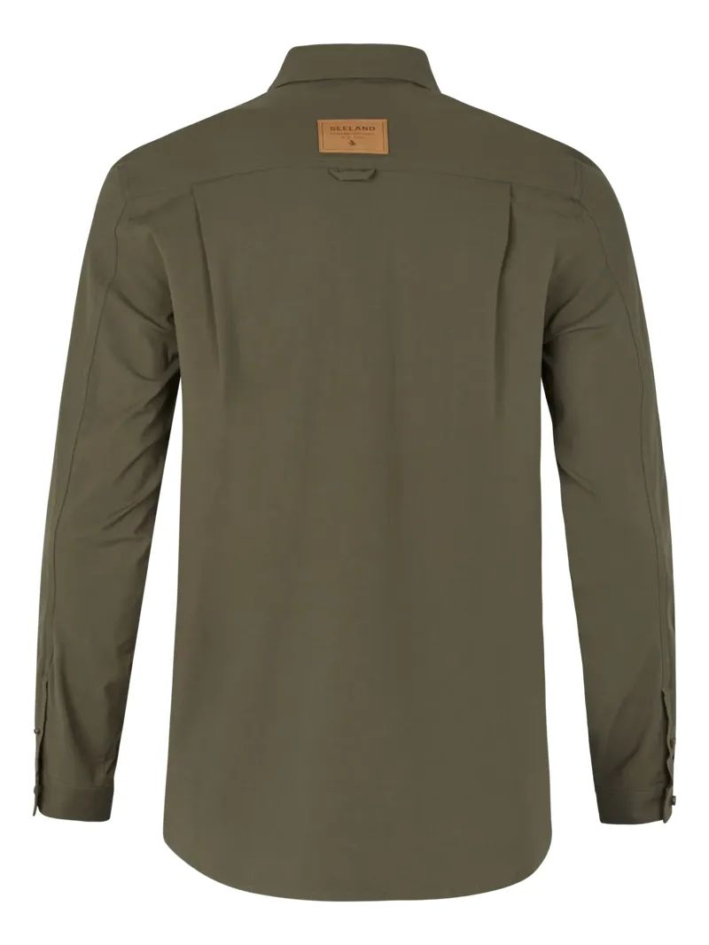 Seeland Mens Selous L/S Cargo Shirt - Grape Leaf-1