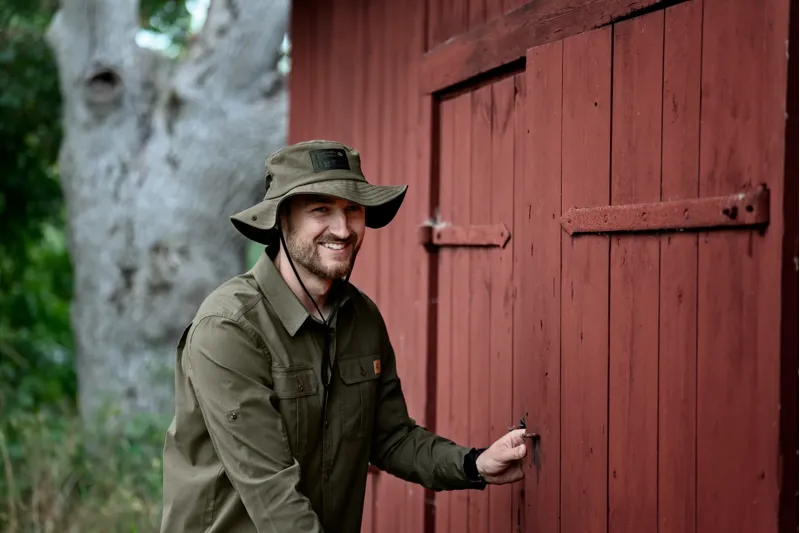 Seeland Mens Selous L/S Cargo Shirt - Grape Leaf-3