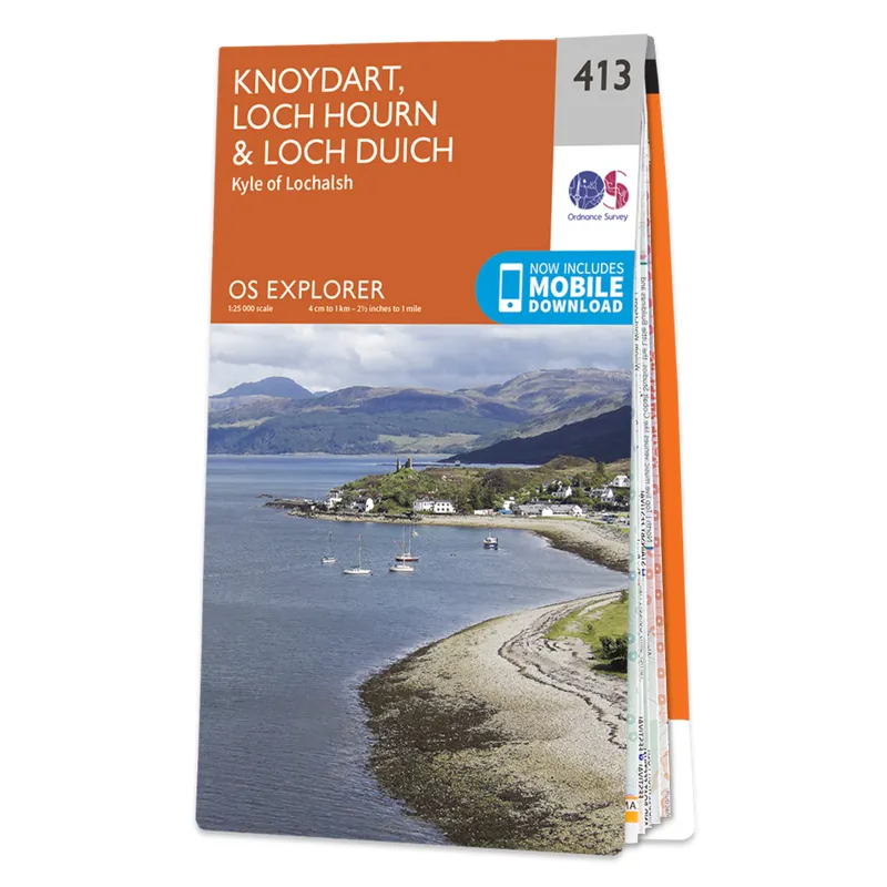 Ordnance Survey Explorer 413 Knoydart Loch Hourn and Loch Duich