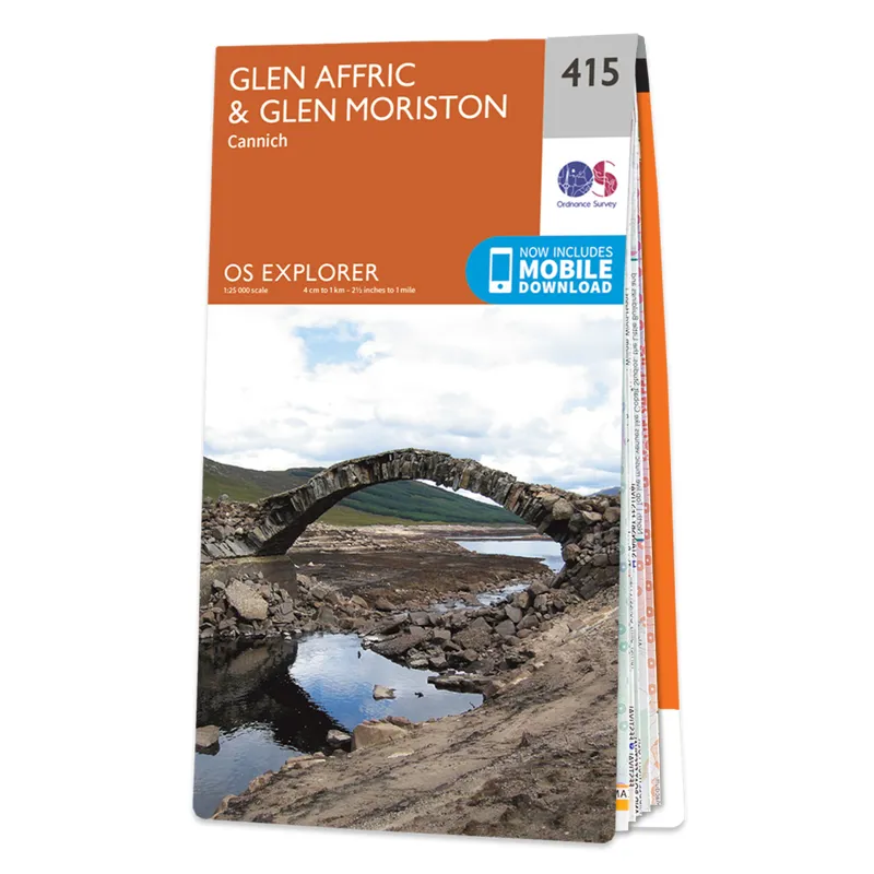 Ordnance Survey Explorer 415 Glen Affric and Glen Moriston