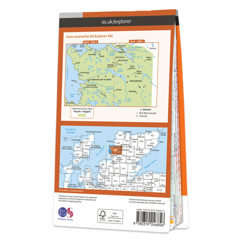 Ordnance Survey Explorer 442 Assynt and Lochinver-1
