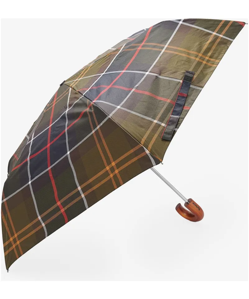 Barbour Tartan Mini Umbrella-2