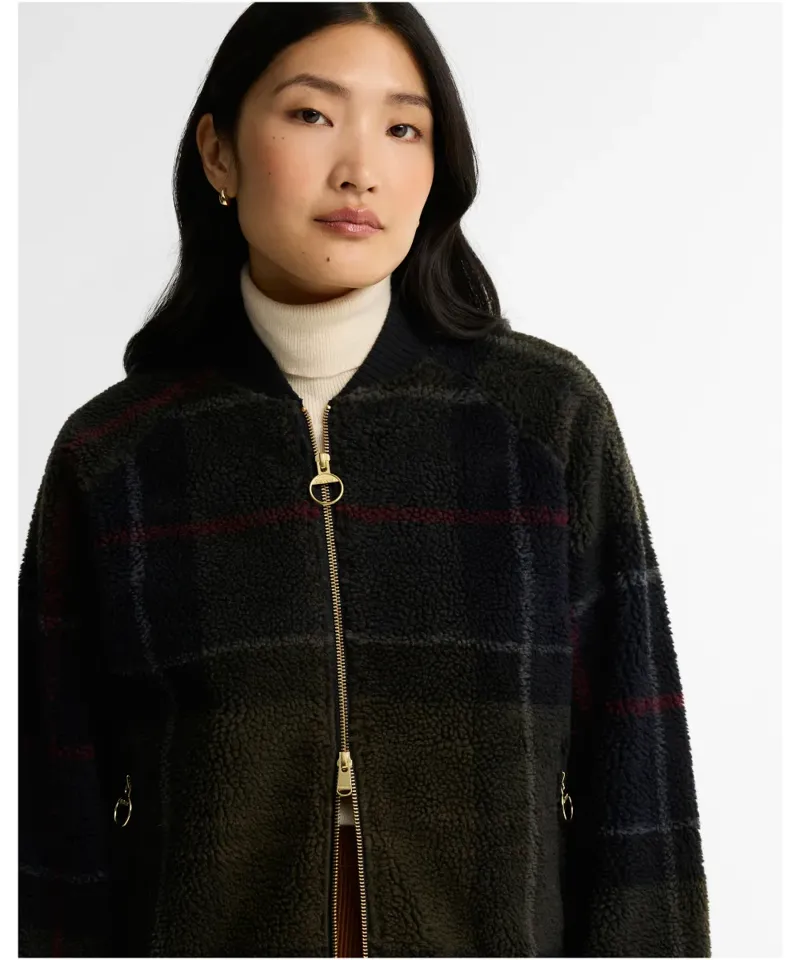 Barbour Women's Kirklees Fleece - Shadow Classic Tartan-4