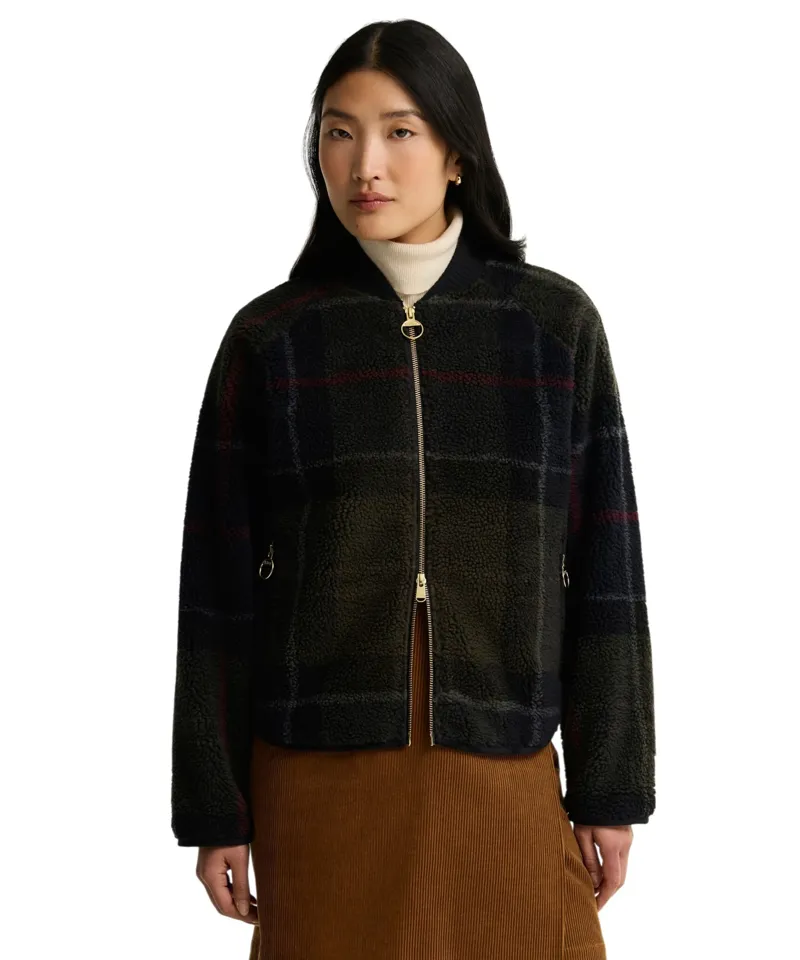 Barbour Women's Kirklees Fleece - Shadow Classic Tartan-1