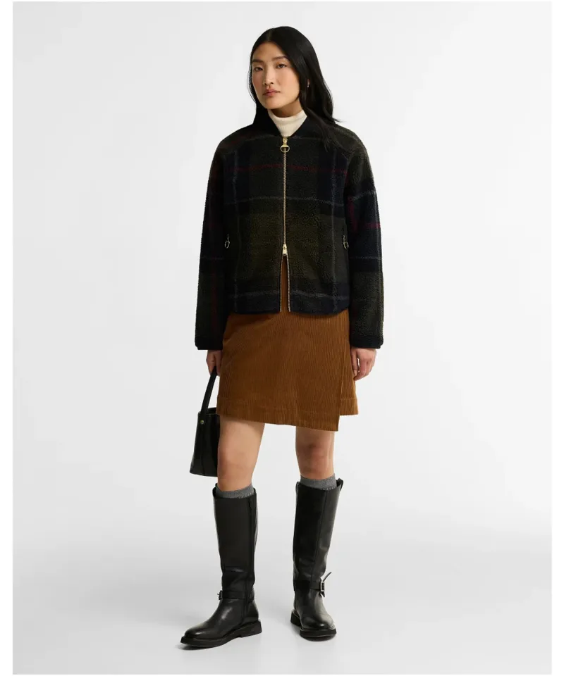 Barbour Women's Kirklees Fleece - Shadow Classic Tartan-3