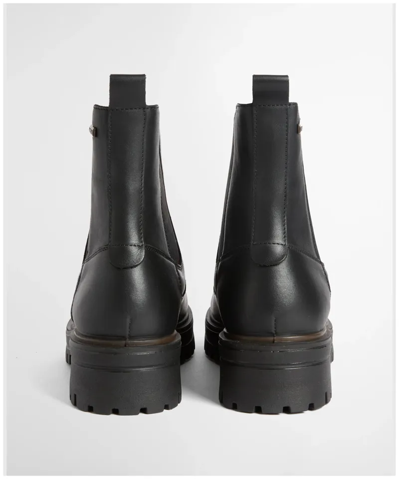 Barbour Women's Amberley Chelsea Boot - Black Leather-1