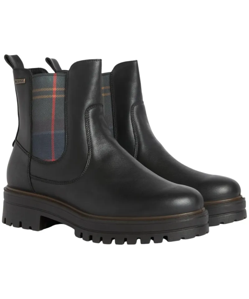 Barbour Women's Amberley Chelsea Boot - Black Leather