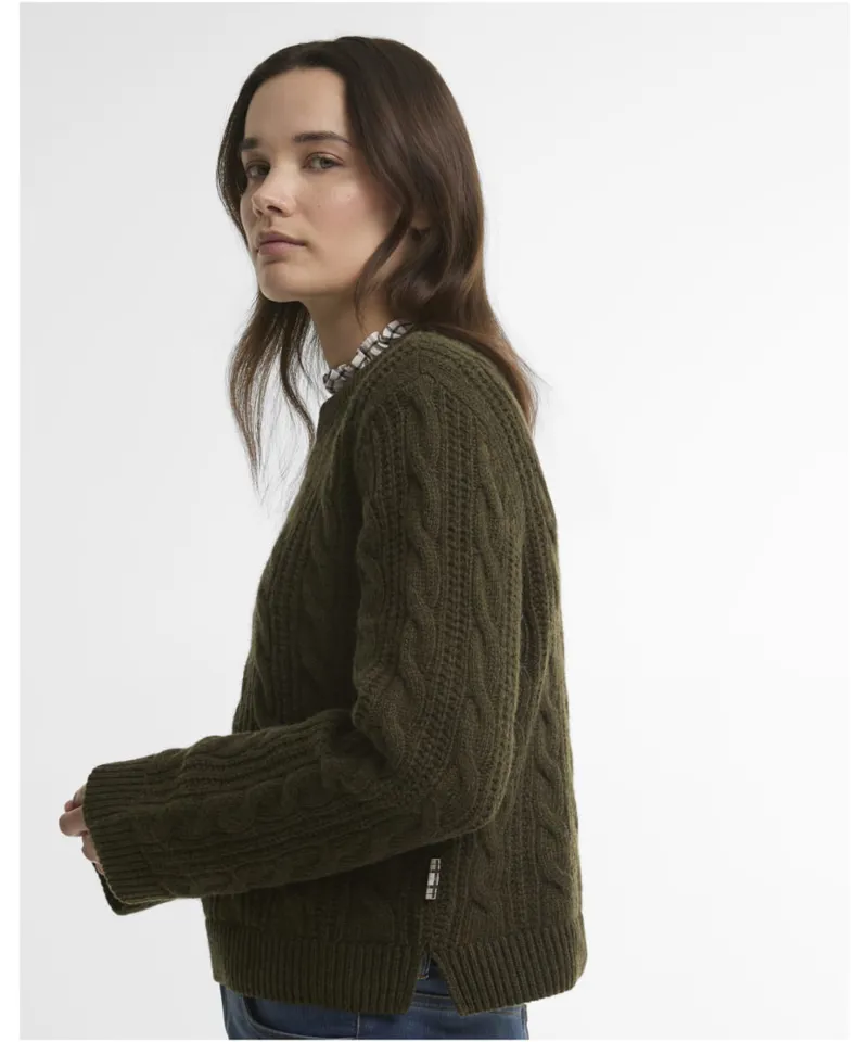 Barbour Women's Joan Knitted Jumper - Olive -4