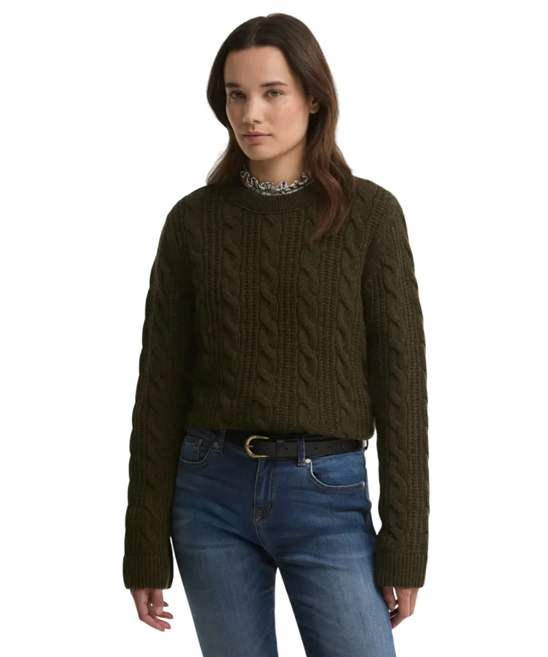 Barbour Women's Joan Knitted Jumper - Olive -1