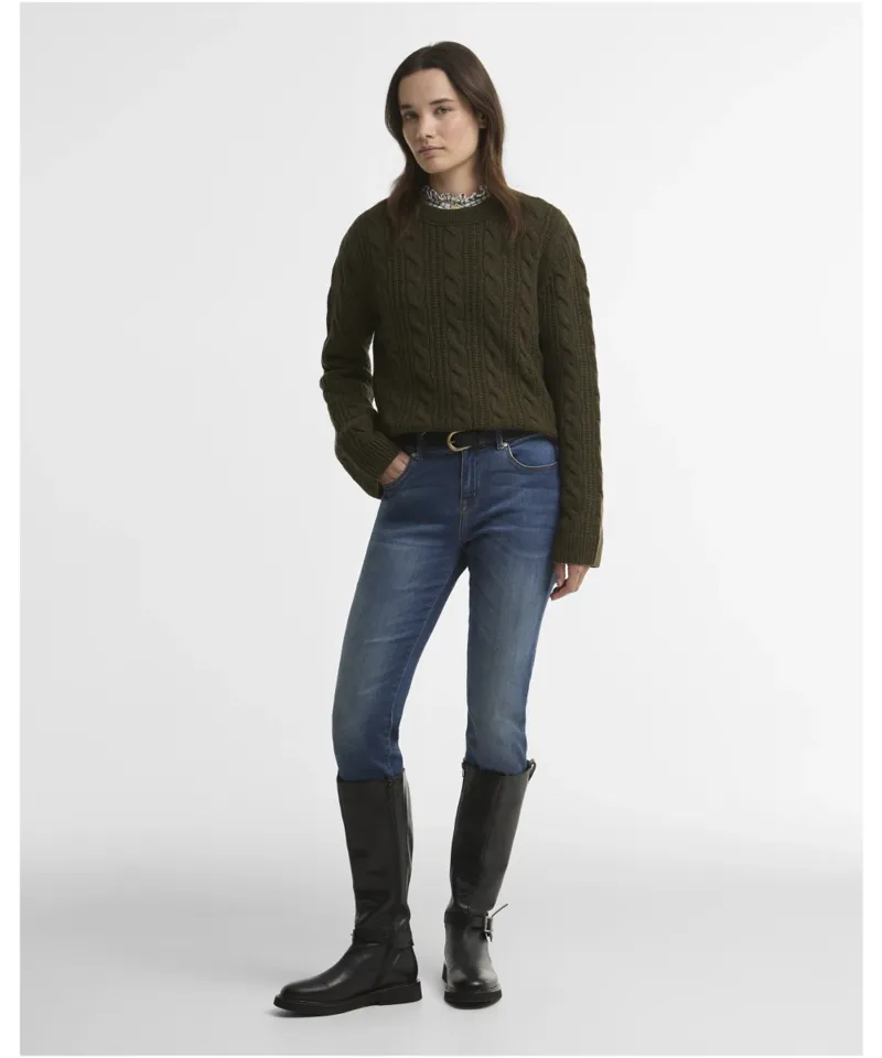 Barbour Women's Joan Knitted Jumper - Olive -3