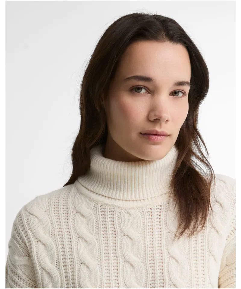 Barbour Women's Agatha Knitted Jumper - Ecru-4