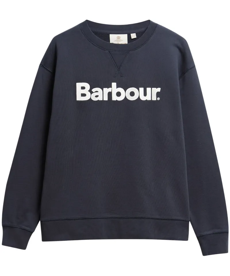 Barbour Hartland Crew Sweatshirt - Dark Navy