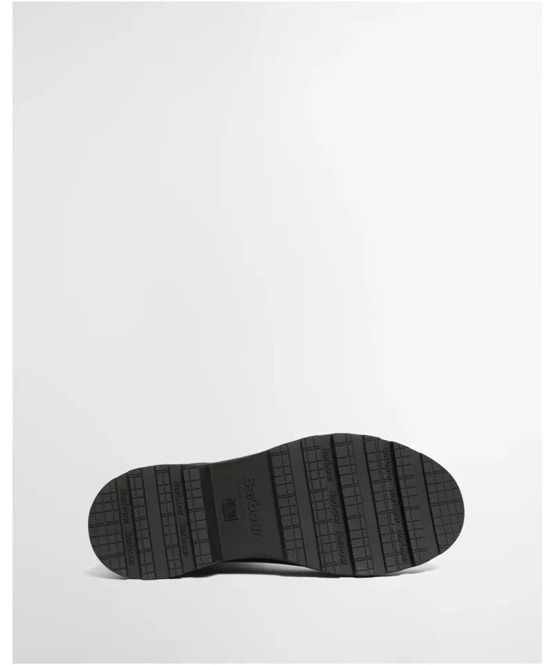 Barbour Women's Dena Tall Wellingtons - Black/Shadow Tartan-3