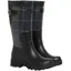 Barbour Women's Dena Tall Wellingtons - Black/Shadow Tartan