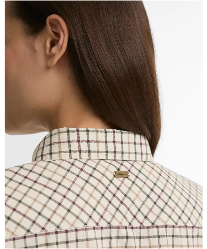 Barbour Women Woodside Check Shirt - Birch Tattersall -4