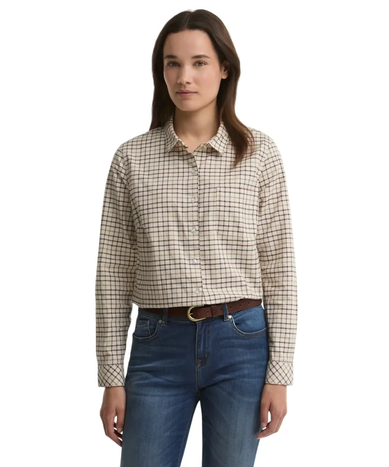 Barbour Women Woodside Check Shirt - Birch Tattersall -1